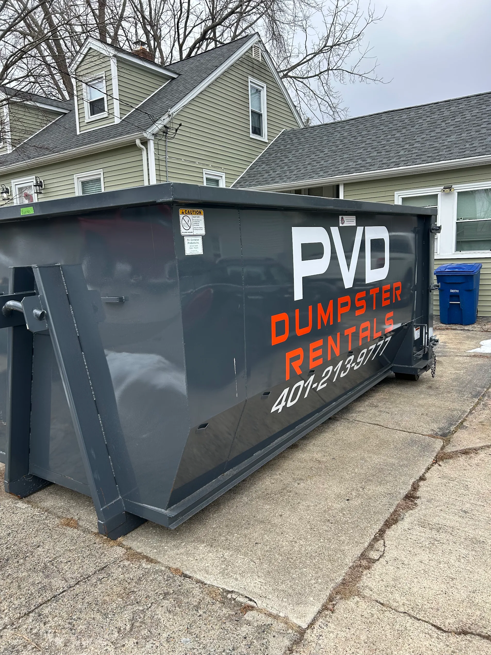 PVD Dumpster Rentals roll-off delivered in Washington County, RI