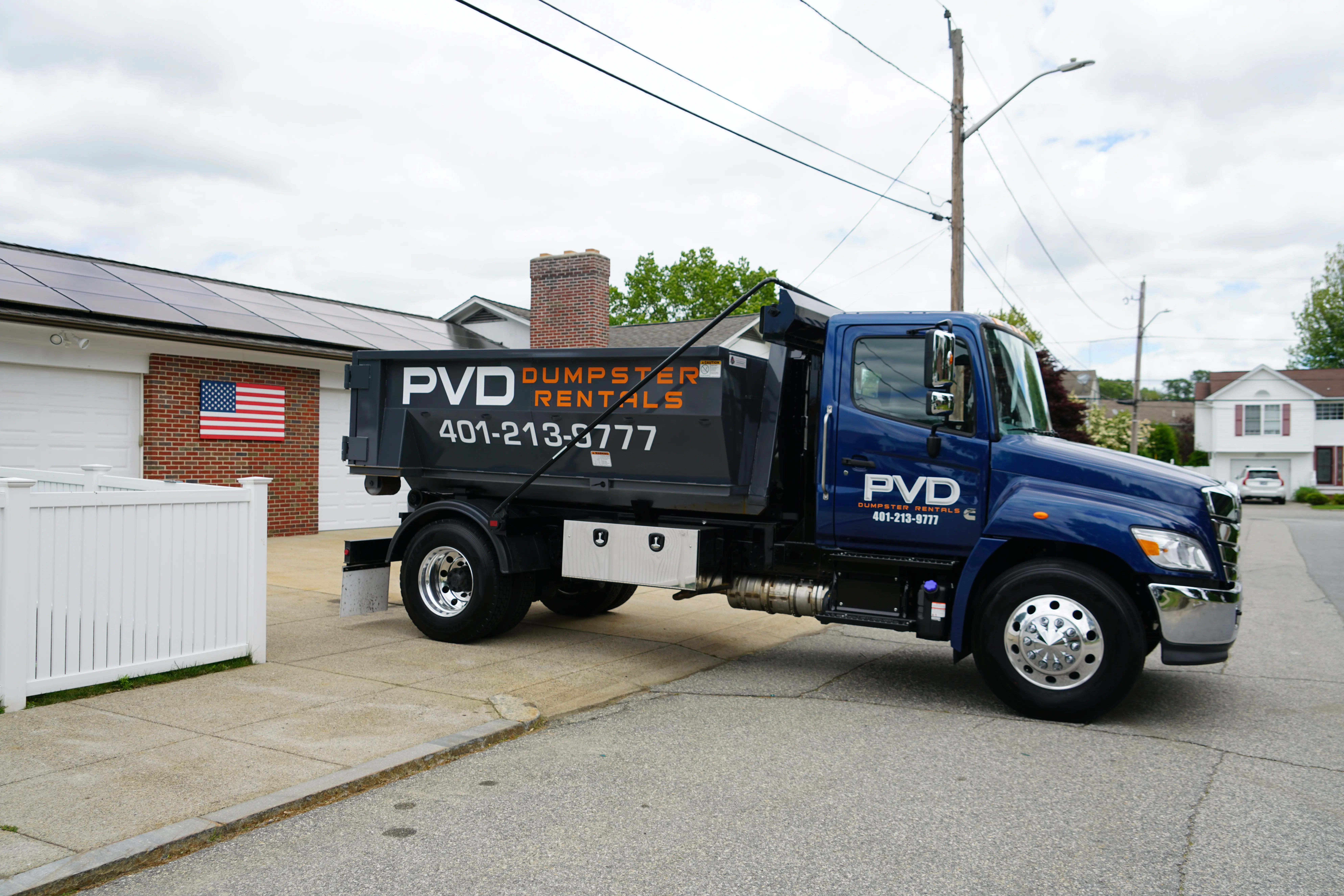 Roll-off dumpster delivered in Taunton, MA