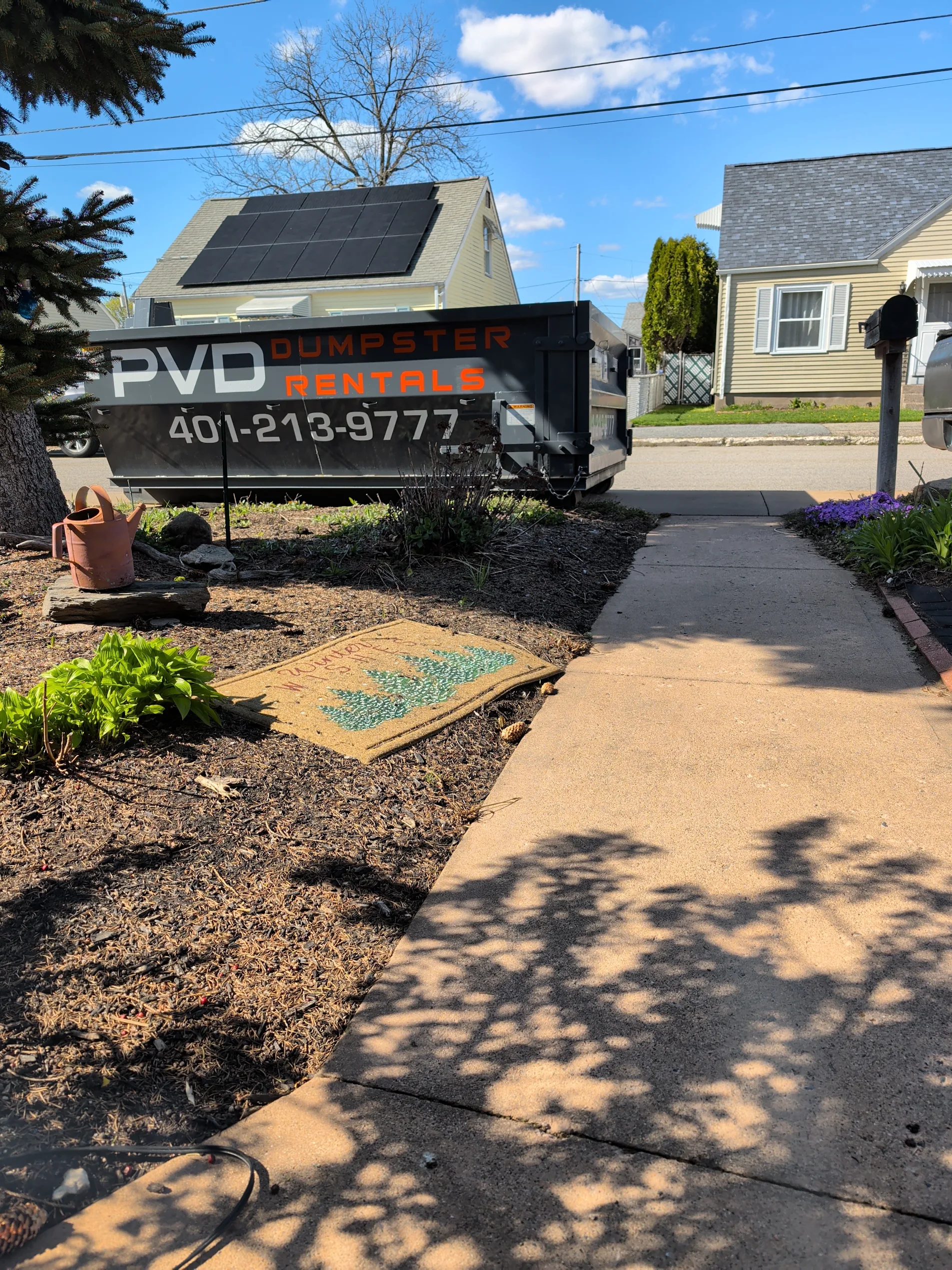 Roll-off dumpster delivered in Foster, RI